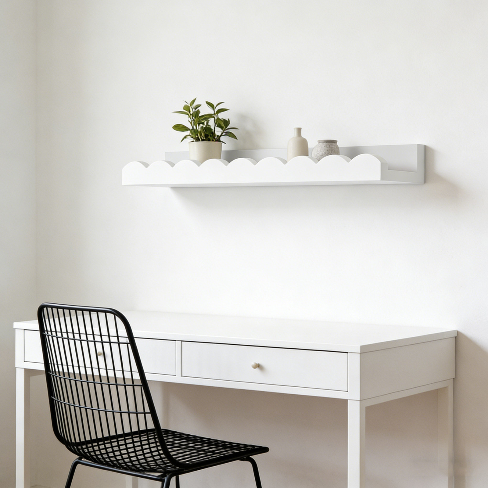 Baby Nursery Floating Shelves - 2 Stück Kinderzimmerregale, schwebende Bücherregale für