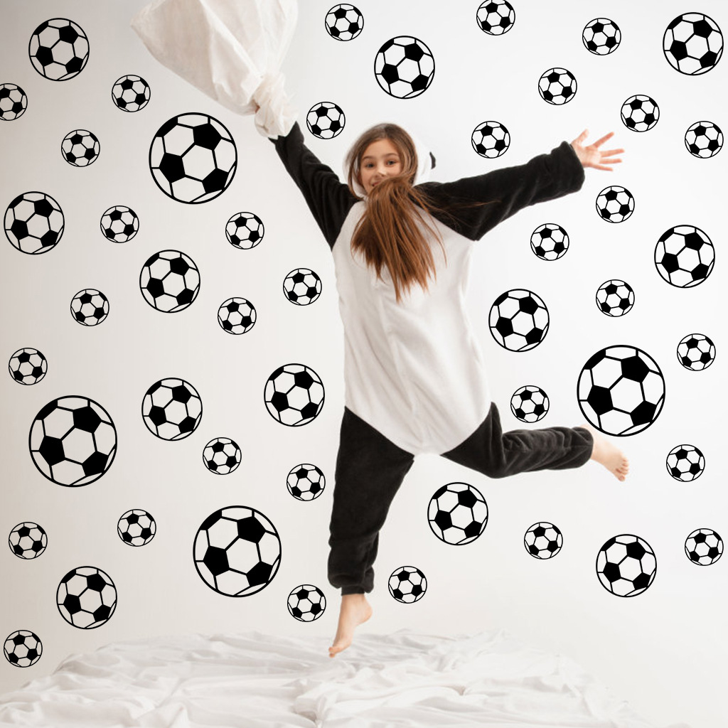 Baby Nursery Wall Decals - 43Pcs Fußball Wand Aufkleber Für Kinderzimmer