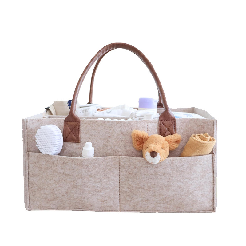 Baby Nursery Unisex - Baby Filz-Aufbewahrungskorb für Kinderzimmer, Wickeltasche mit