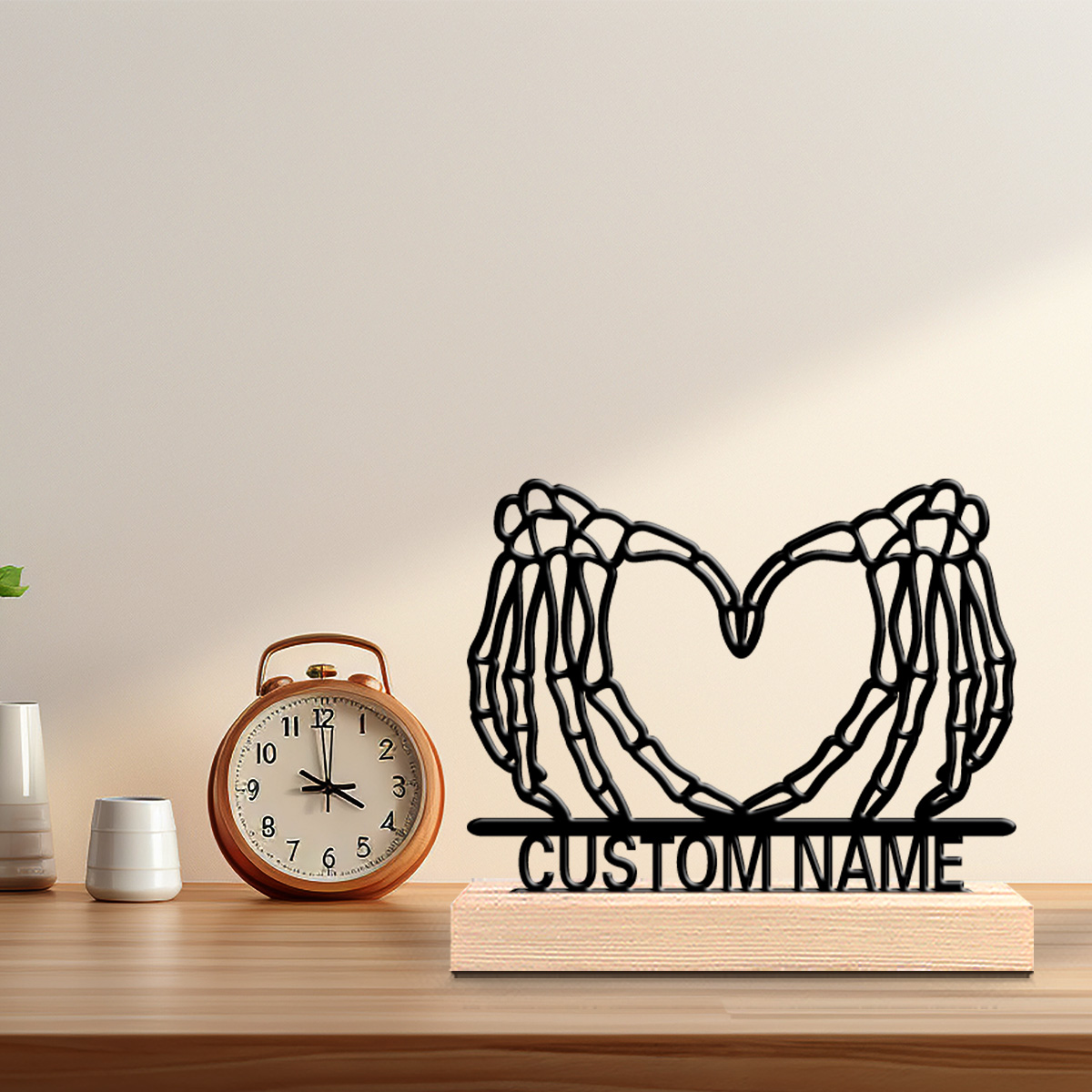 Baby Nursery In - 1 Stück Niedliche Personalisierte Handgefertigte Herz-Geste