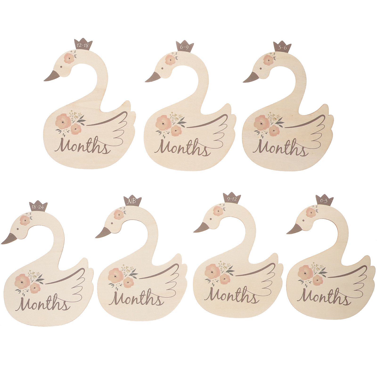 7-teiliges Schwan-Babykleidung – Baby Nursery Organizer Bewertung und Preis
