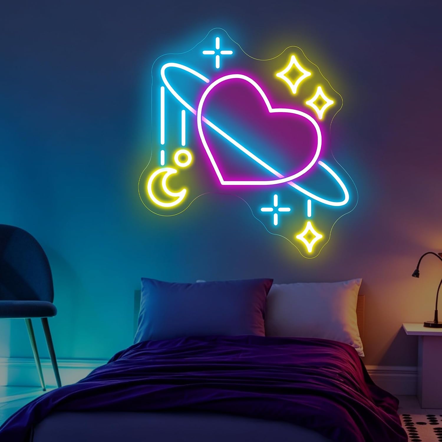 Weltraum-Planeten-Neonlicht LE – Baby Nursery Wall Lights Bewertung und Preis
