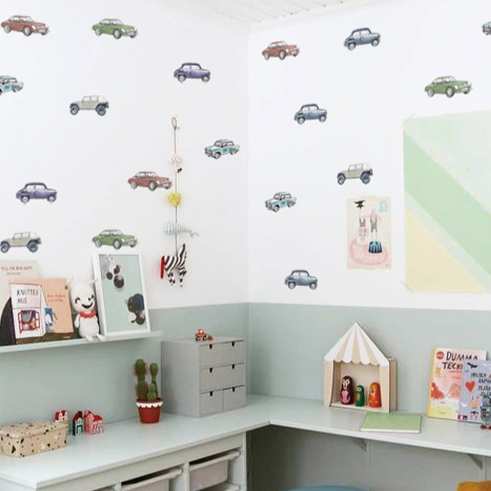 Cartoon Kinder Transport Auto  – Baby Nursery Wall Decals Bewertung und Preis