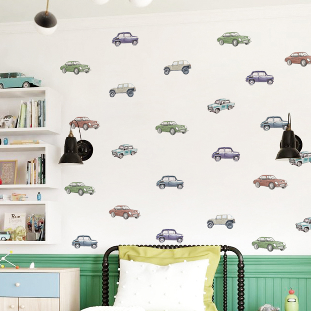Cartoon Kinder Transport Auto  – Baby Nursery Wall Decals Bewertung und Preis
