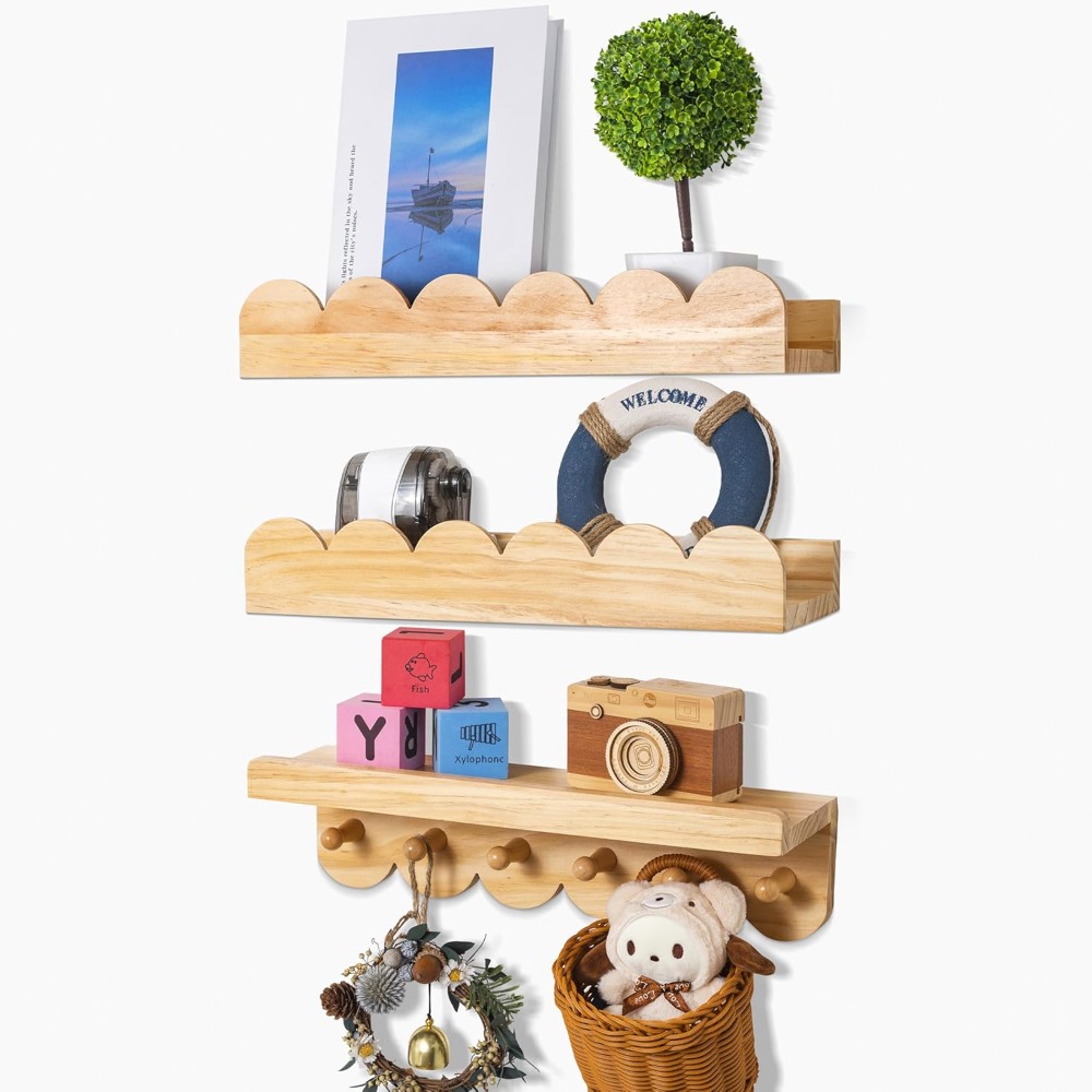 Kinderzimmer-Bücherregale, 3 S – Baby Nursery Floating Shelves Bewertung und Preis
