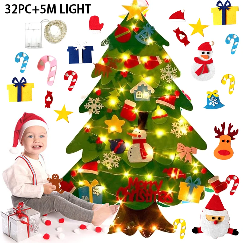 DIY Filz Weihnachtsbaum für Kl – Baby Nursery Wall Lights Bewertung und Preis