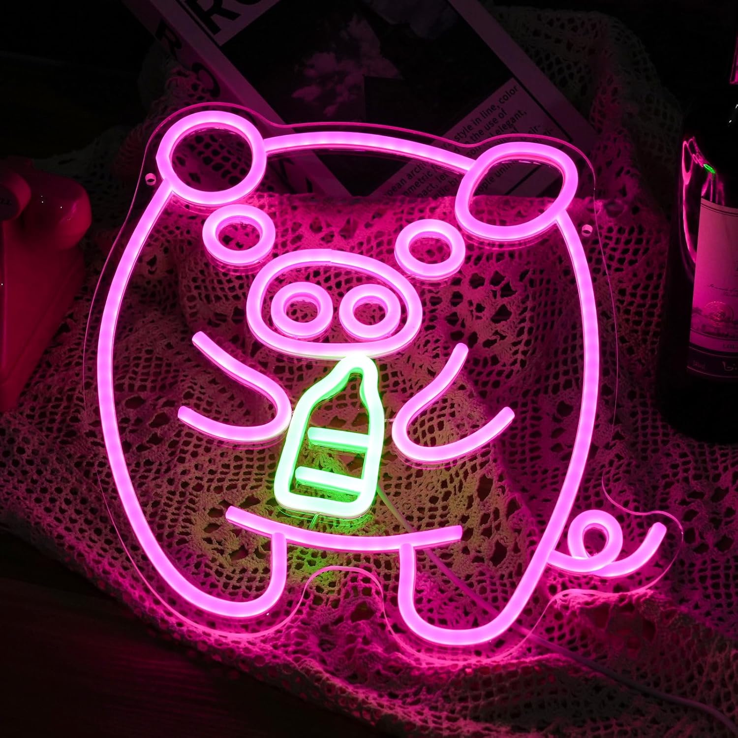 Baby Schweinchen Milchflasche  – Baby Nursery Wall Lights Bewertung und Preis
