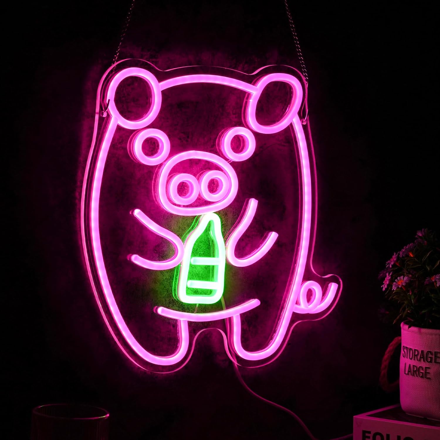 Baby Schweinchen Milchflasche  – Baby Nursery Wall Lights Bewertung und Preis
