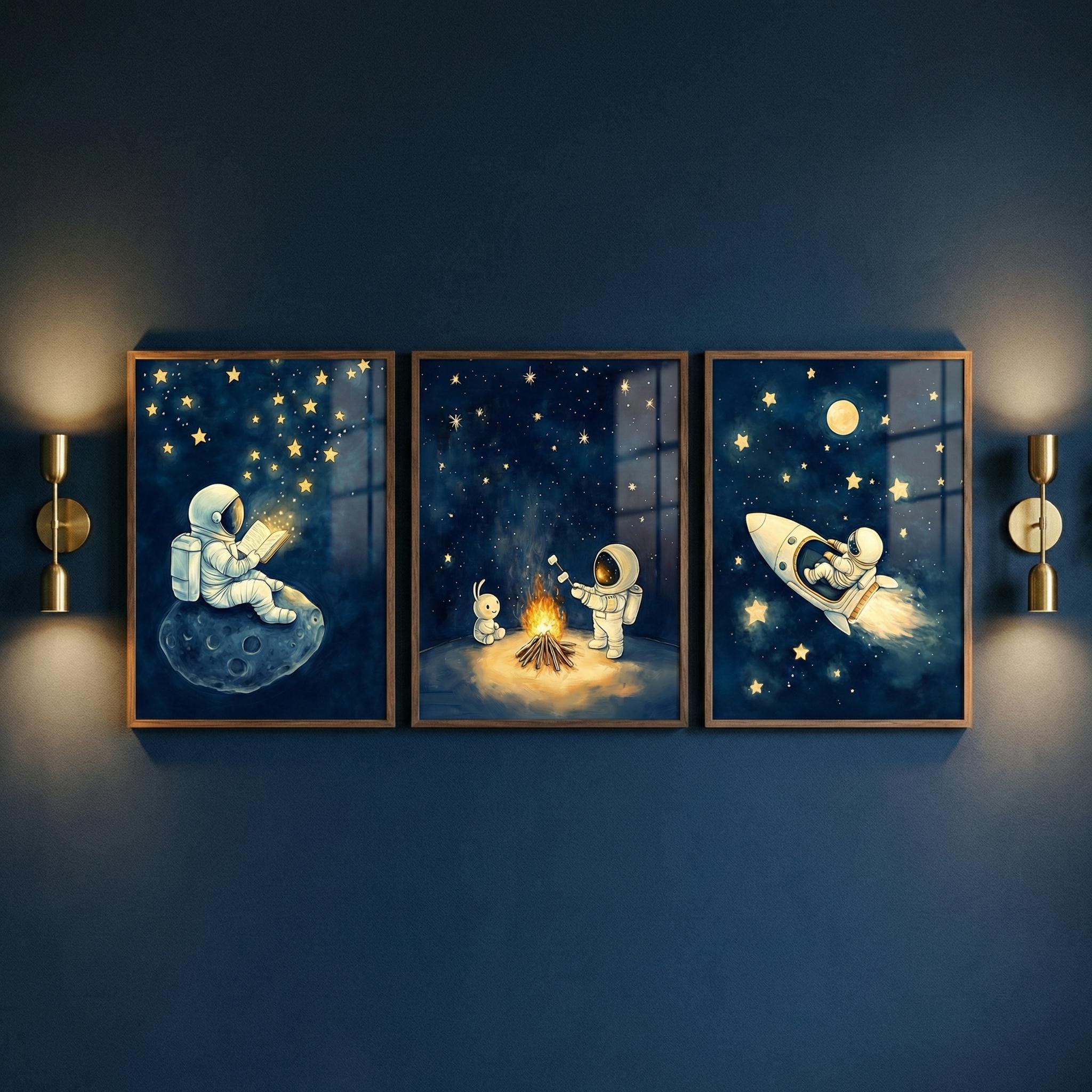Astronaut Weltraum Wandkunst S – Baby Nursery Frames Bewertung und Preis