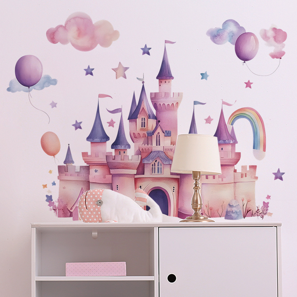 Rosa Schloss-Wandaufkleber, Wo – Baby Nursery Wall Decals Bewertung und Preis