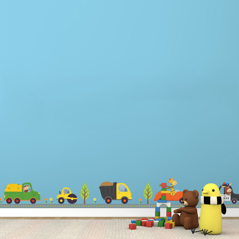 Cartoon Tiere Auto Wand Aufkle – Baby Nursery Wall Decals Bewertung und Preis