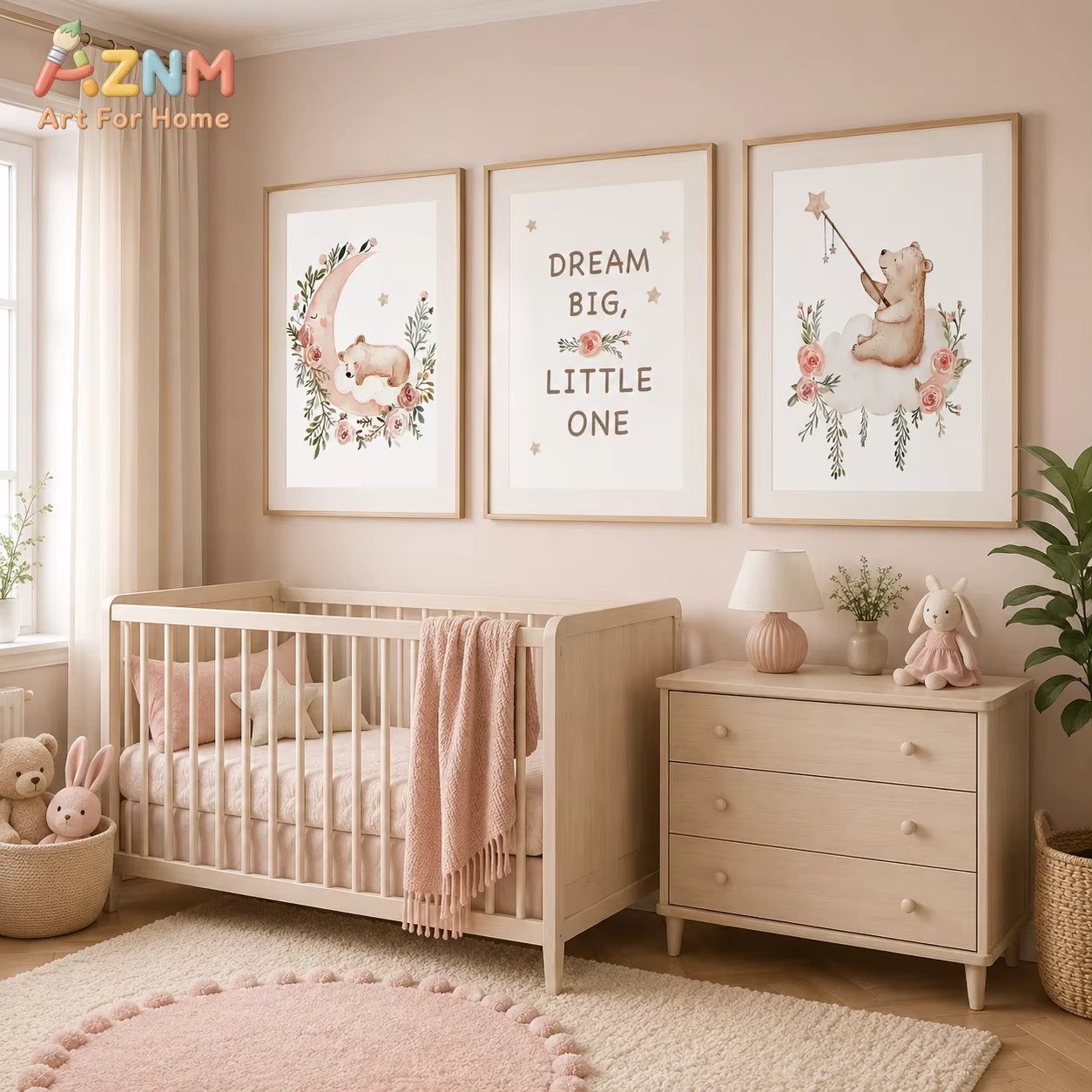 AZNM Kinderzimmer-Blumen-Wandk – Baby Boy Nursery Quotes Bewertung und Preis