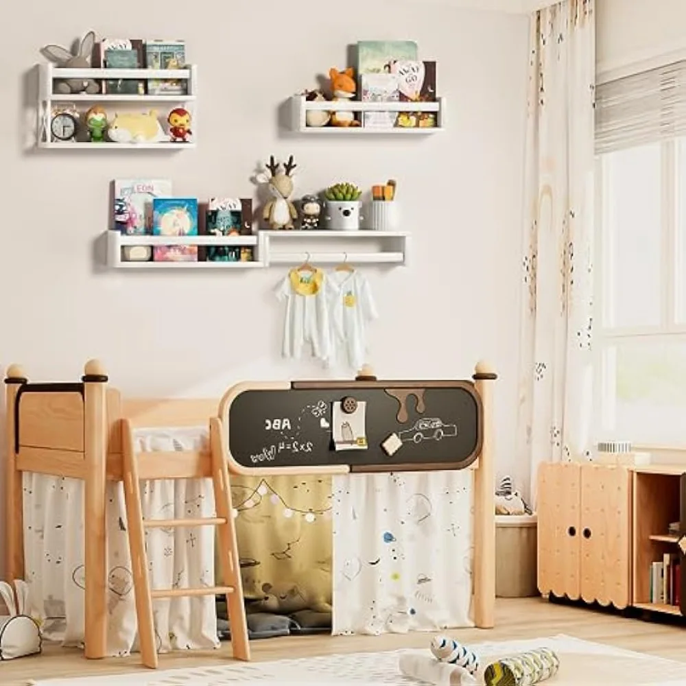 QimCoor Kinderzimmer-Bücherreg – Baby Nursery Floating Shelves Bewertung und Preis