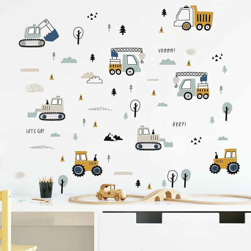 Handgezeichnete süße Autos für – Baby Nursery Wall Decals Bewertung und Preis