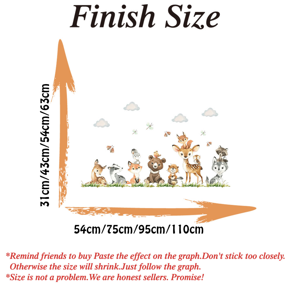 Cartoon Dschungel Safari Tier  – Baby Nursery Wall Decals Bewertung und Preis