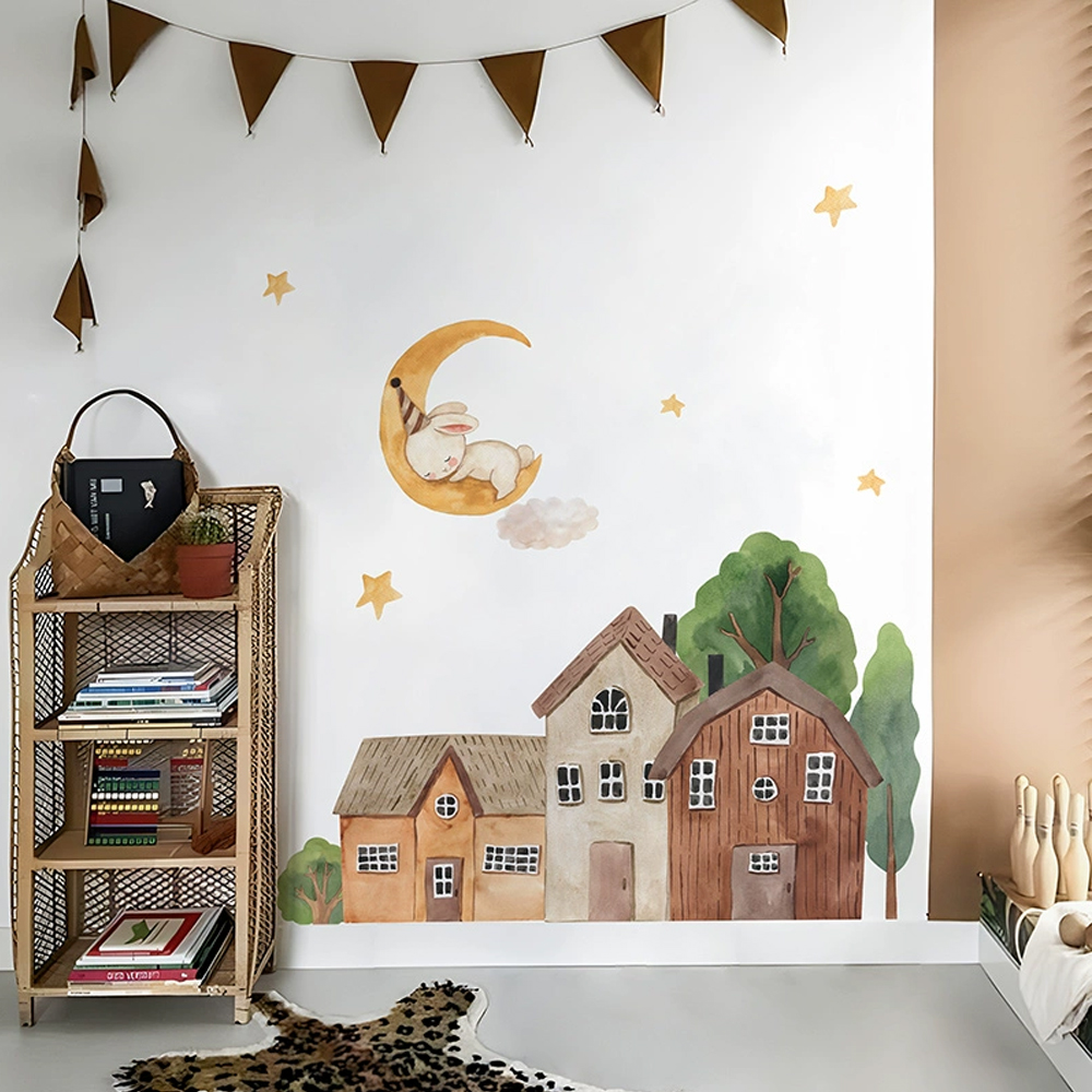 Stoff Cartoon Wald Vintage Sta – Baby Nursery Wall Decals Bewertung und Preis