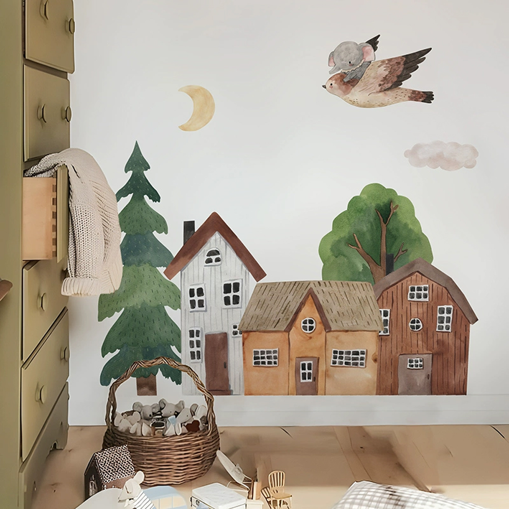 Stoff Cartoon Wald Vintage Sta – Baby Nursery Wall Decals Bewertung und Preis