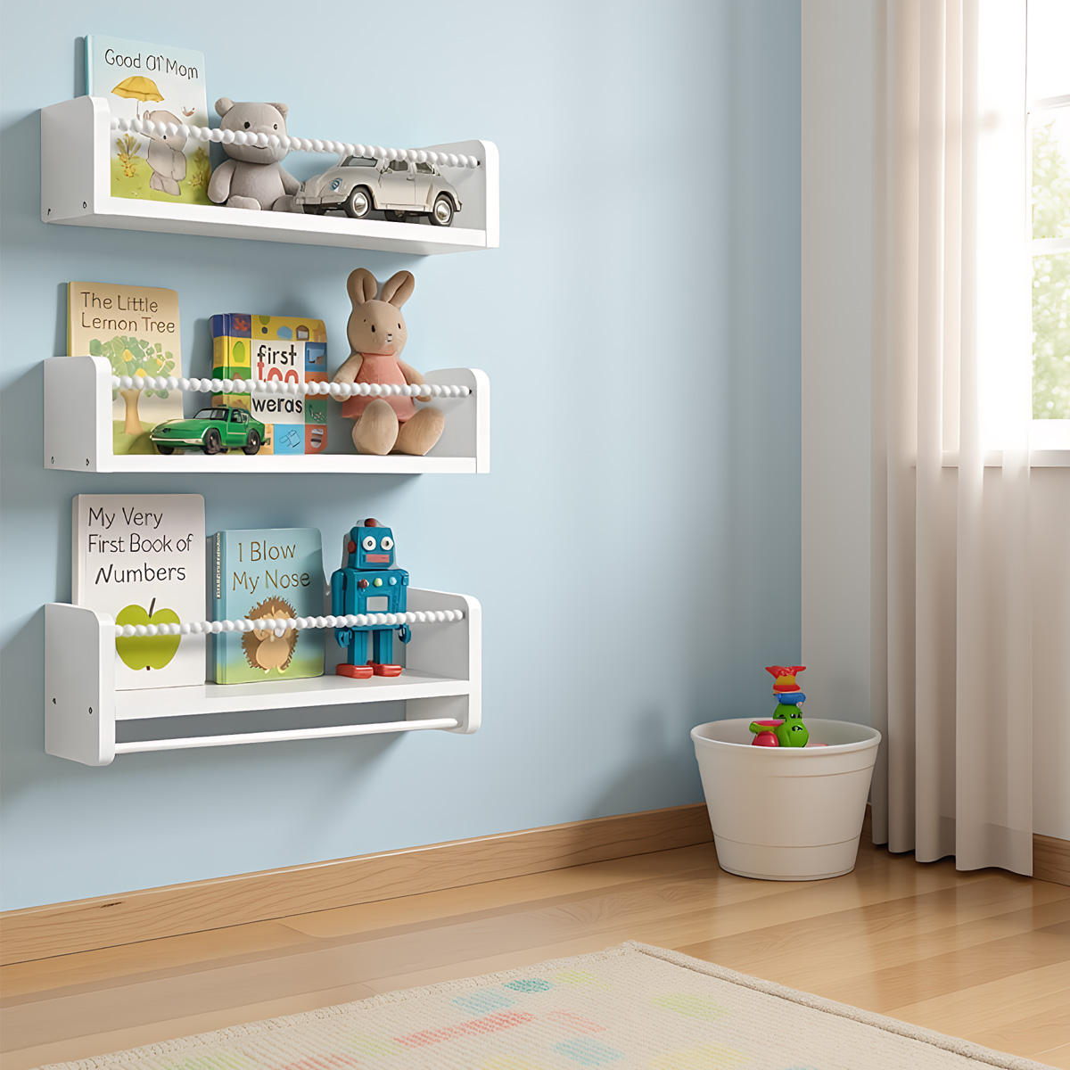 Schwebende Kinderbücherregale  – Baby Nursery Floating Shelves Bewertung und Preis